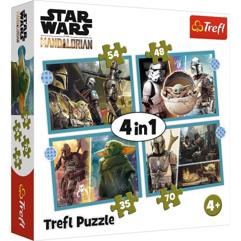 Puzzle Trefl Mandalorian 4w1 4w1 el. (34397) Trefl Puzzle Trefl Mandalorian 4w1 4w1 el. (34397) Trefl