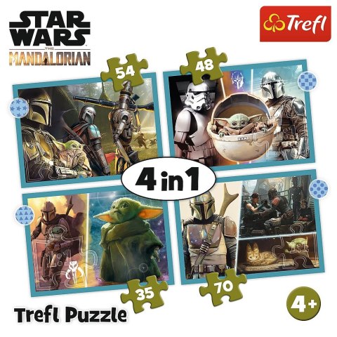 Puzzle Trefl Mandalorian 4w1 4w1 el. (34397) Trefl Puzzle Trefl Mandalorian 4w1 4w1 el. (34397) Trefl