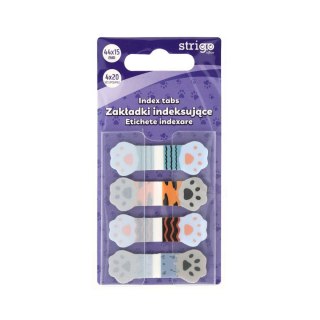 Zakładki indeksujące Strigo łapki 44x15mm x4bl 5905658810283 80k [mm:] 44x15 (SSN025) Strigo