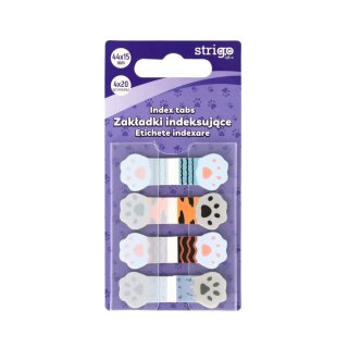 Zakładki indeksujące Strigo łapki 44x15mm x4bl 5905658810283 80k [mm:] 44x15 (SSN025) Strigo