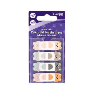 Zakładki indeksujące Strigo pieski 44x15mm x4bl 5905658810269 80k [mm:] 44x15 (SSN023) Strigo