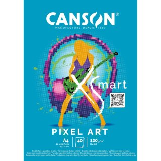 Blok artystyczny Canson XSmart Pixel Art A4 120g 50k (32250P004) Canson