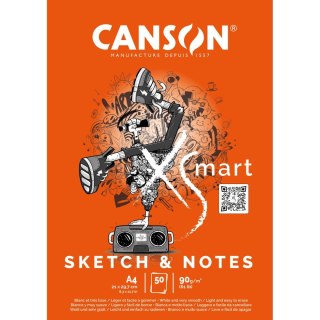 Blok artystyczny Canson XSmart Sketch&Notes A4 90g 50k (32250P003) Canson