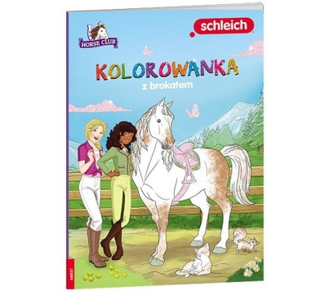 Książka dla dzieci Ameet Horse Club. Kolorowanka z brokatem (GCA 8401) Ameet