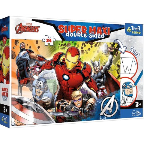 Puzzle Trefl Super maxi Silni Avengers / Disney Marvel Spiderman 24 el. (41007) Trefl Puzzle Trefl Super maxi Silni Avengers / Disney Marvel Spiderman 24 el. (41007) Trefl