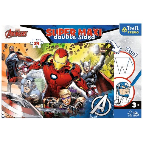 Puzzle Trefl Super maxi Silni Avengers / Disney Marvel Spiderman 24 el. (41007) Trefl Puzzle Trefl Super maxi Silni Avengers / Disney Marvel Spiderman 24 el. (41007) Trefl
