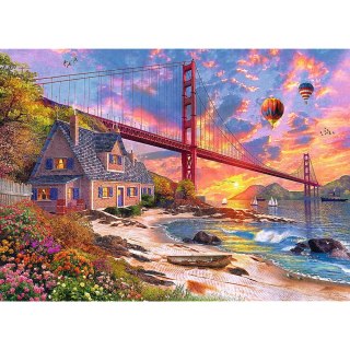 Puzzle Trefl Zachód słońca nad Golden Gate (20164) Trefl