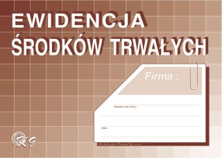 Druk offsetowy Michalczyk i Prokop Ewidencja środków trwałych A4 48k. (K-9) Michalczyk i Prokop