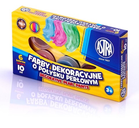 Farby plakatowe Astra perłowe kolor: mix 10ml 6 kolor. (83411902) Astra Farby plakatowe Astra perłowe kolor: mix 10ml 6 kolor. (83411902) Astra