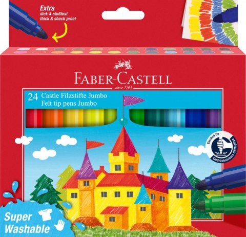 Flamaster Faber Castell Zamek Jumbo 24 kol. (154324 FC) Faber Castell