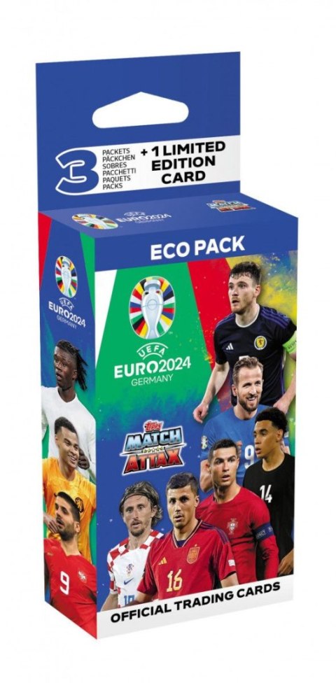 Karty Topps Euro 2024 Topps Cards eco pack (67899) 25 sztuk Topps