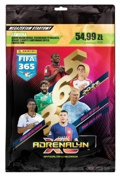 Karty Panini Megazestaw startowy FIFA 365 Adrenalyn XL 2024 21 sztuk Panini