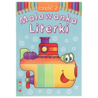 Książeczka edukacyjna Literka Malowanka - Literki część 2 Literka