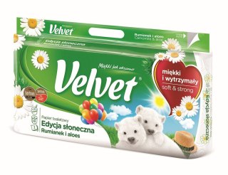 Papier toaletowy Velvet Naturalnie Pielęgnujący Rumianek A8 kolor: biały 8 szt Velvet