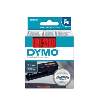 Taśma Dymo D1 9mm x 7m czerwona/czarny nadruk Dymo