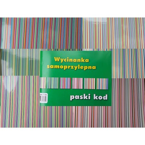Zeszyt papierów kolorowych Cormoran paski kod samoprzylepne A4 10k Cormoran Zeszyt papierów kolorowych Cormoran paski kod samoprzylepne A4 10k Cormoran