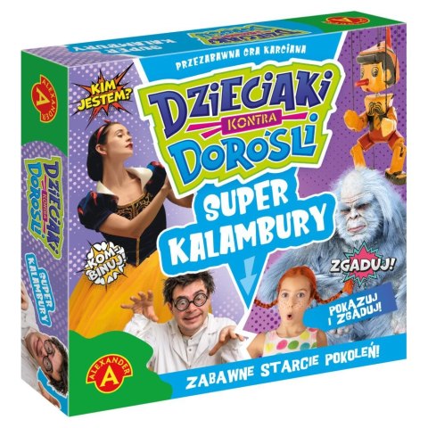 Gra planszowa Alexander SUPER KALAMBURY DZIECIAKI KONTRA DOROŚLI Alexander Gra planszowa Alexander SUPER KALAMBURY DZIECIAKI KONTRA DOROŚLI Alexander