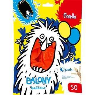 Balon gumowy Fiorello metaliczny czerwony 12cal (170-2634) Fiorello