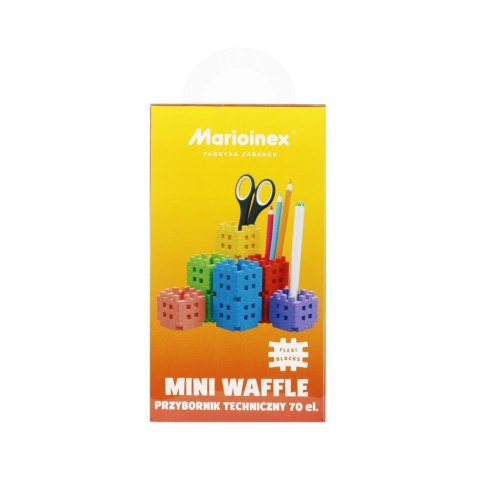 Klocki konstrukcyjne Marioinex Mini Waffle 70 elementów Przybornik techniczny Marioinex