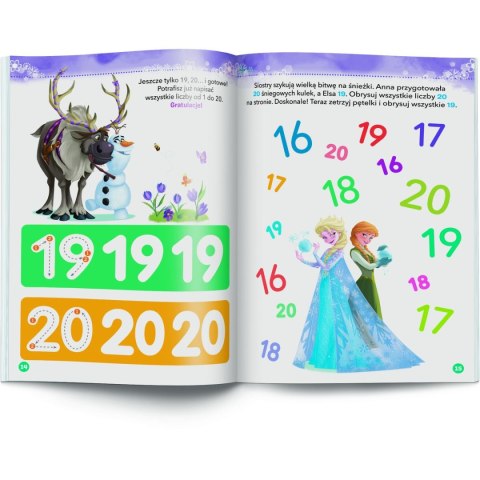 Książka dla dzieci Ameet DISNEY UCZY. KRAINA LODU. PISZĘ I ZMAZUJĘ LICZBY Ameet Książka dla dzieci Ameet DISNEY UCZY. KRAINA LODU. PISZĘ I ZMAZUJĘ LICZBY Ameet