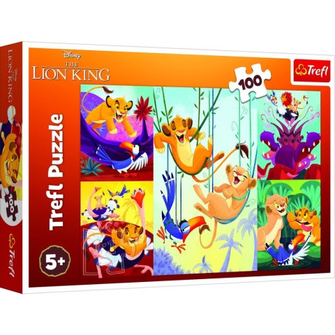 Puzzle Trefl Dzielny Król Lew 100 el. (16478) Trefl Puzzle Trefl Dzielny Król Lew 100 el. (16478) Trefl