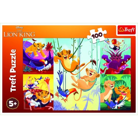 Puzzle Trefl Dzielny Król Lew 100 el. (16478) Trefl Puzzle Trefl Dzielny Król Lew 100 el. (16478) Trefl