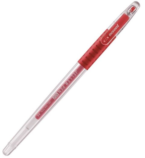 Długopis żelowy Monami żelowy JELLER PEN 502 czerwony 0,7mm (160-2424) Monami