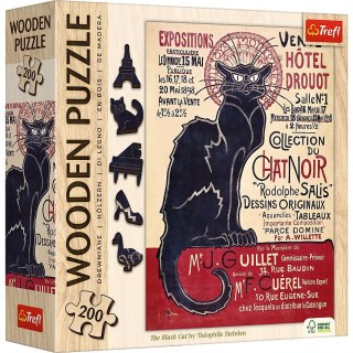 Puzzle Trefl Drewniane Czarny Kot - Théophile Alexandre Steinlen_ (20254) Trefl