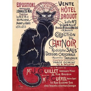 Puzzle Trefl Drewniane Czarny Kot - Théophile Alexandre Steinlen_ (20254) Trefl