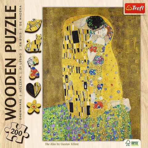 Puzzle Trefl Drewniane Pocałunek - Gustav Klimt (20247) Trefl Puzzle Trefl Drewniane Pocałunek - Gustav Klimt (20247) Trefl