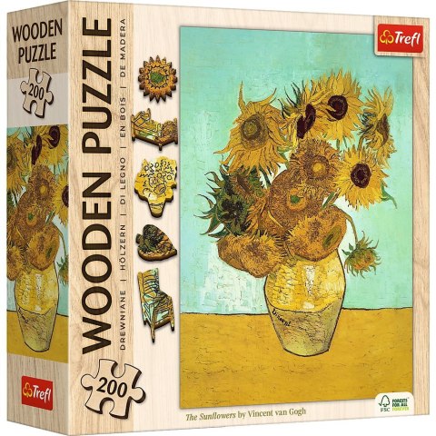 Puzzle Trefl Drewniane Słoneczniki - Vincent van Gogh (20249) Trefl Puzzle Trefl Drewniane Słoneczniki - Vincent van Gogh (20249) Trefl