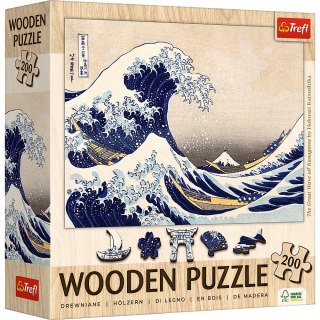 Puzzle Trefl Drewniane Wielka Fala w Kanagawie (20250) Trefl