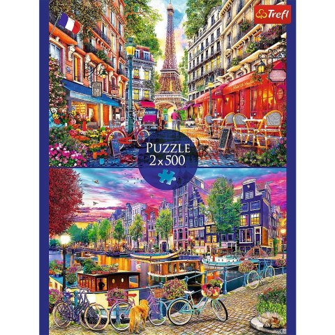 Puzzle Trefl EUROPEJSKIE STOLICE 2x500 el. (37496) Trefl Puzzle Trefl EUROPEJSKIE STOLICE 2x500 el. (37496) Trefl
