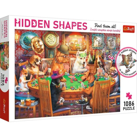 Puzzle Trefl Hidden Shapes, Wieczór gier 1086 el. (10749) Trefl Puzzle Trefl Hidden Shapes, Wieczór gier 1086 el. (10749) Trefl