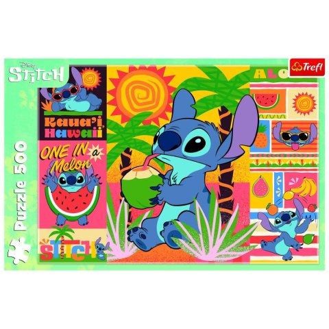 Puzzle Trefl Holiday with Stitch 500 el. (37483) Trefl Puzzle Trefl Holiday with Stitch 500 el. (37483) Trefl