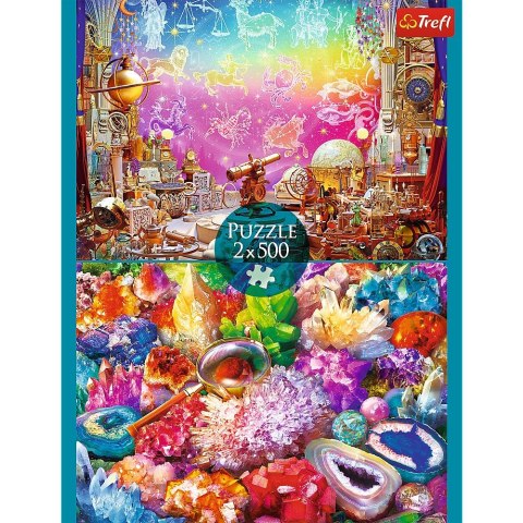 Puzzle Trefl Kosmos i kryształy 2x500 el. (37499) Trefl Puzzle Trefl Kosmos i kryształy 2x500 el. (37499) Trefl