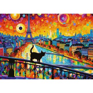 Puzzle Trefl Kot w Paryżu (10795) Trefl