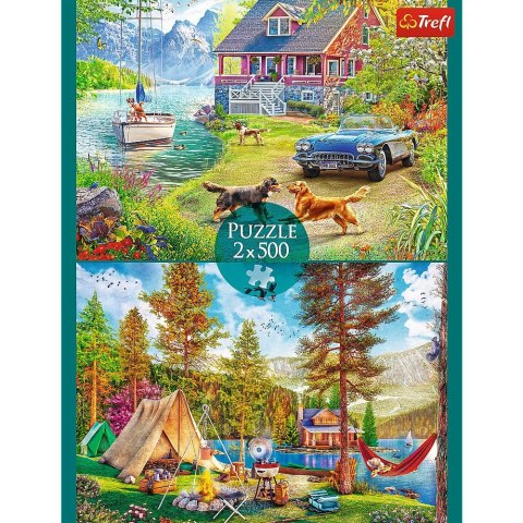 Puzzle Trefl Letni relaks 2x500 el. (37497) Trefl Puzzle Trefl Letni relaks 2x500 el. (37497) Trefl