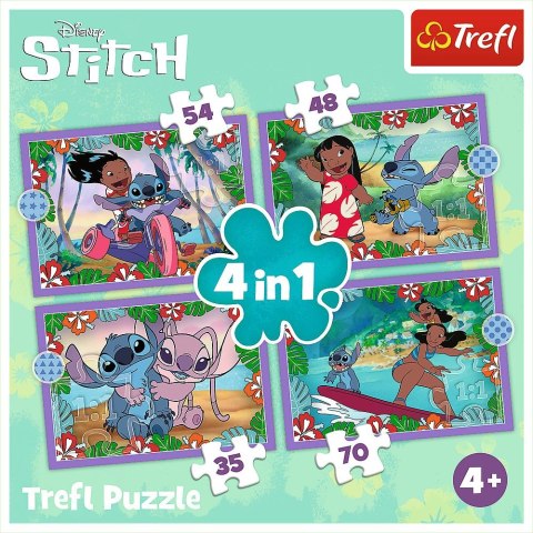Puzzle Trefl Lilo&stitch 4w1 el. (34633) Trefl Puzzle Trefl Lilo&stitch 4w1 el. (34633) Trefl