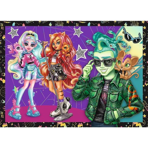Puzzle Trefl Planeta Milo Elekryzujący dzień Monster High 4w1 el. (34655) Trefl Puzzle Trefl Planeta Milo Elekryzujący dzień Monster High 4w1 el. (34655) Trefl
