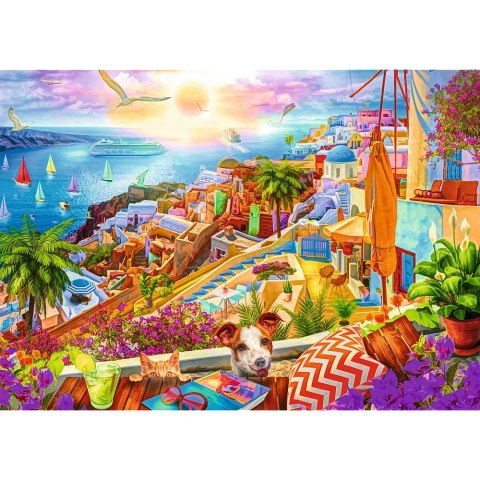 Puzzle Trefl Premium Plus Z wizytą na Santorini 1000 el. (10842) Trefl Puzzle Trefl Premium Plus Z wizytą na Santorini 1000 el. (10842) Trefl
