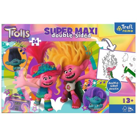 Puzzle Trefl Universal Trolls 3 Wesoły dzień Trolli 24 el. (41017) Trefl Puzzle Trefl Universal Trolls 3 Wesoły dzień Trolli 24 el. (41017) Trefl