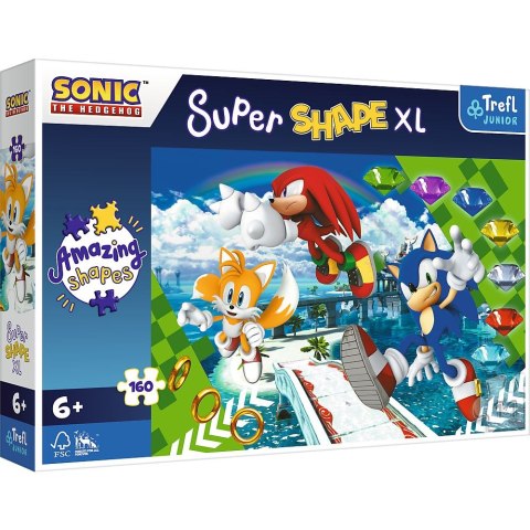 Puzzle Trefl Wesoły Sonic 160 el. (50038) Trefl Puzzle Trefl Wesoły Sonic 160 el. (50038) Trefl