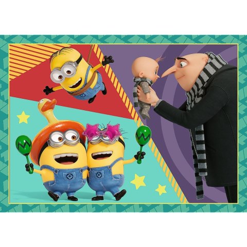 Puzzle Trefl Zwariowane Minionki 4w1 el. (34648) Trefl Puzzle Trefl Zwariowane Minionki 4w1 el. (34648) Trefl