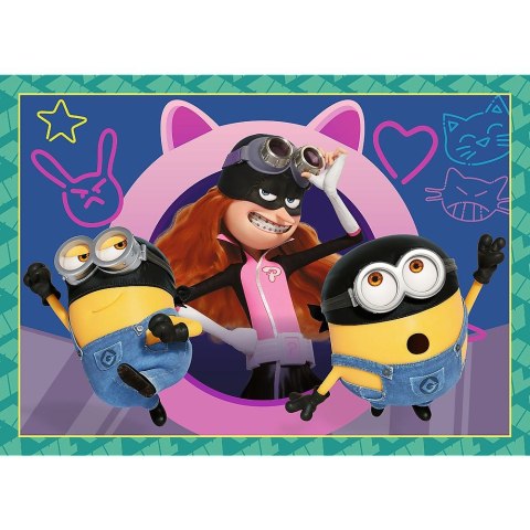 Puzzle Trefl Zwariowane Minionki 4w1 el. (34648) Trefl Puzzle Trefl Zwariowane Minionki 4w1 el. (34648) Trefl