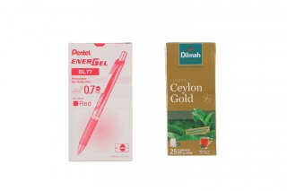 Długopis standardowy Pentel DISPL.12SZT BXC467-2E czerwony 0,7mm (5902894026812) Pentel