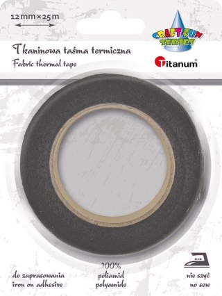 Taśma specjalnego przeznaczenia Titanum Craft-Fun Series Taśma termiczna 12x25 [mm x m] czarna Titanum