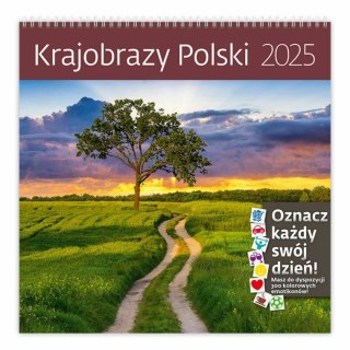 Kalendarz ścienny (nd) Krajobrazy Polski 300mm x 300mm (nd)