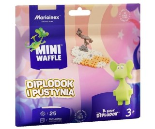 Klocki konstrukcyjne Marioinex Mini Waffle 25el Smok Diplodok i Pustynia Marioinex