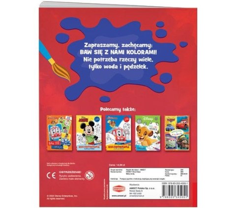 Książka dla dzieci Ameet Disney Maluch MALUJ WODĄ (MW 9123) Ameet Książka dla dzieci Ameet Disney Maluch MALUJ WODĄ (MW 9123) Ameet